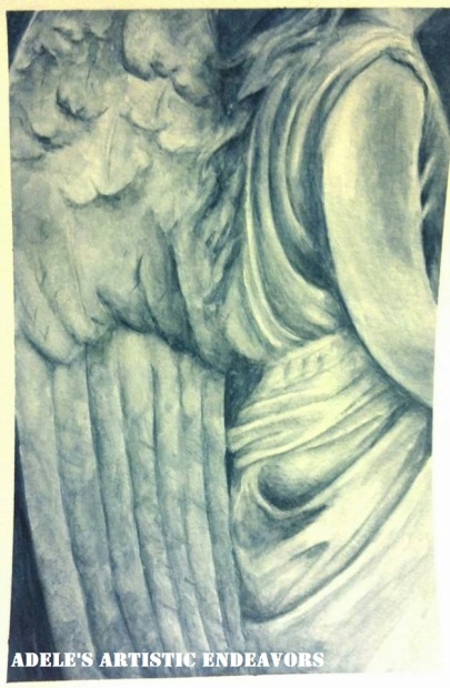 Indigo Angel Statue